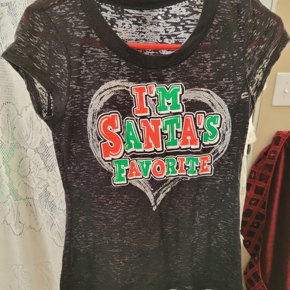 (2835)Rocker Girl all access entertainment,Youth.Size M(7-9) Black ThinTee-Shirt